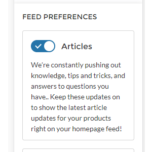 Feed Preferences